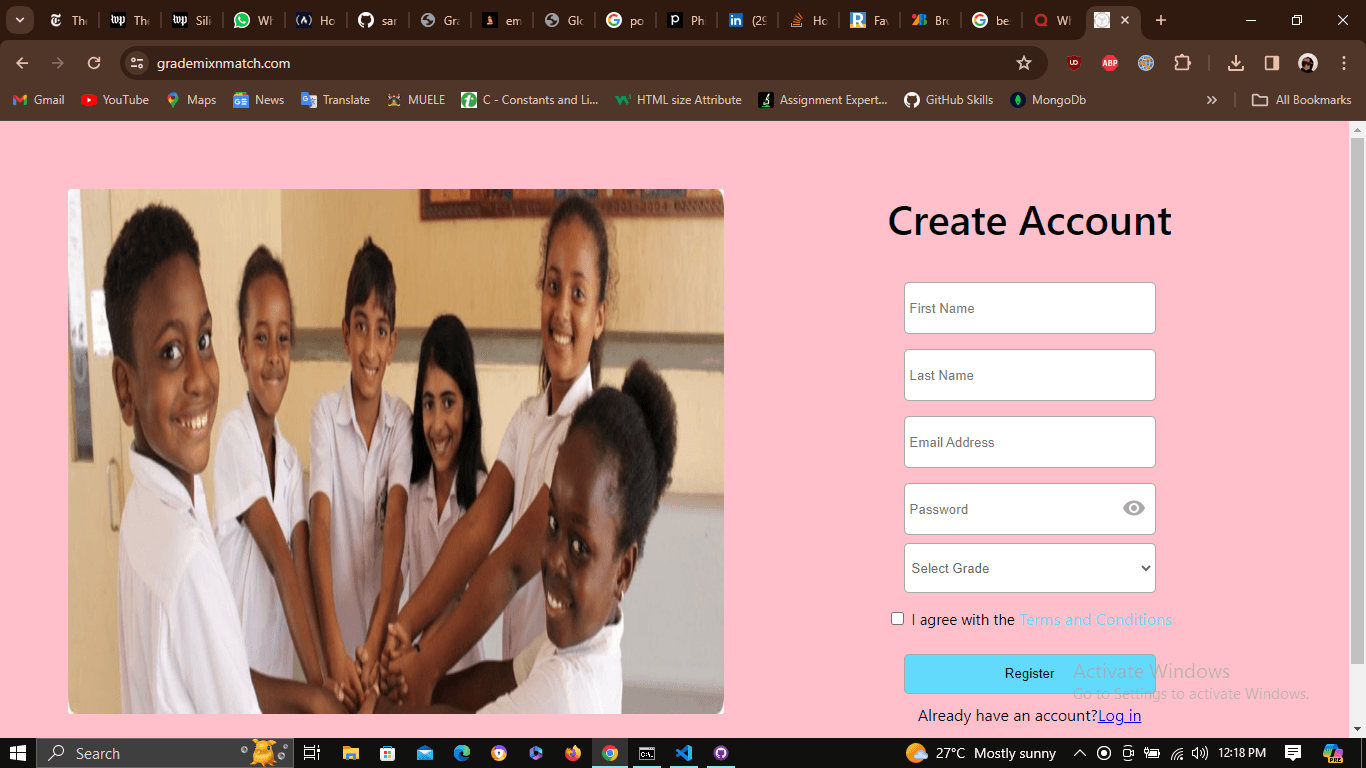 An Image Of Grade Mix'N Match Website